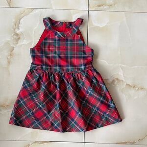 Vineyard Vines Red and Green Plaid Kids Dress